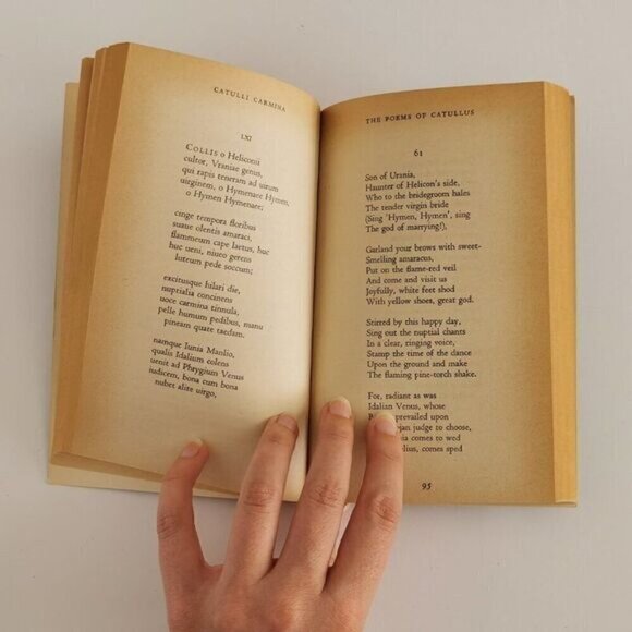 1972 The Poems of Catullus Paperback - Latin-English Translations Love Poems - Picture 7 of 8